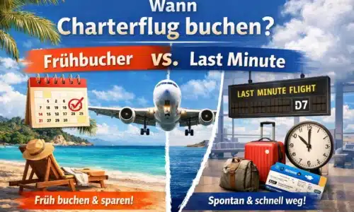 Wann Charterflug buchen? Frühbucher vs. Last Minute — der ultimative Vergleich